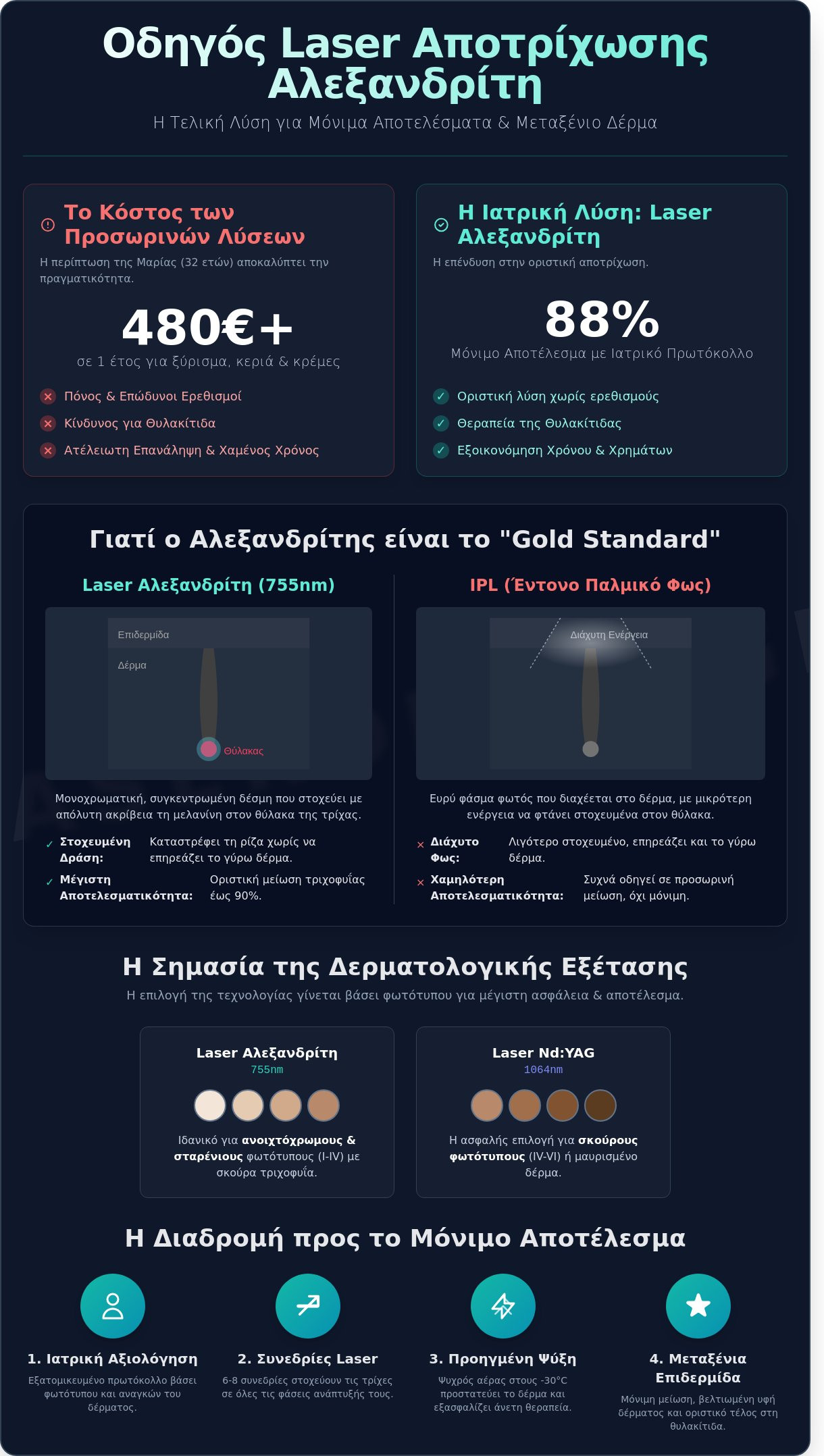 Laser Αλεξανδρίτη στην Αθήνα: Ο Απόλυτος Ιατρικός Οδηγός για το 2026 - Infographic
