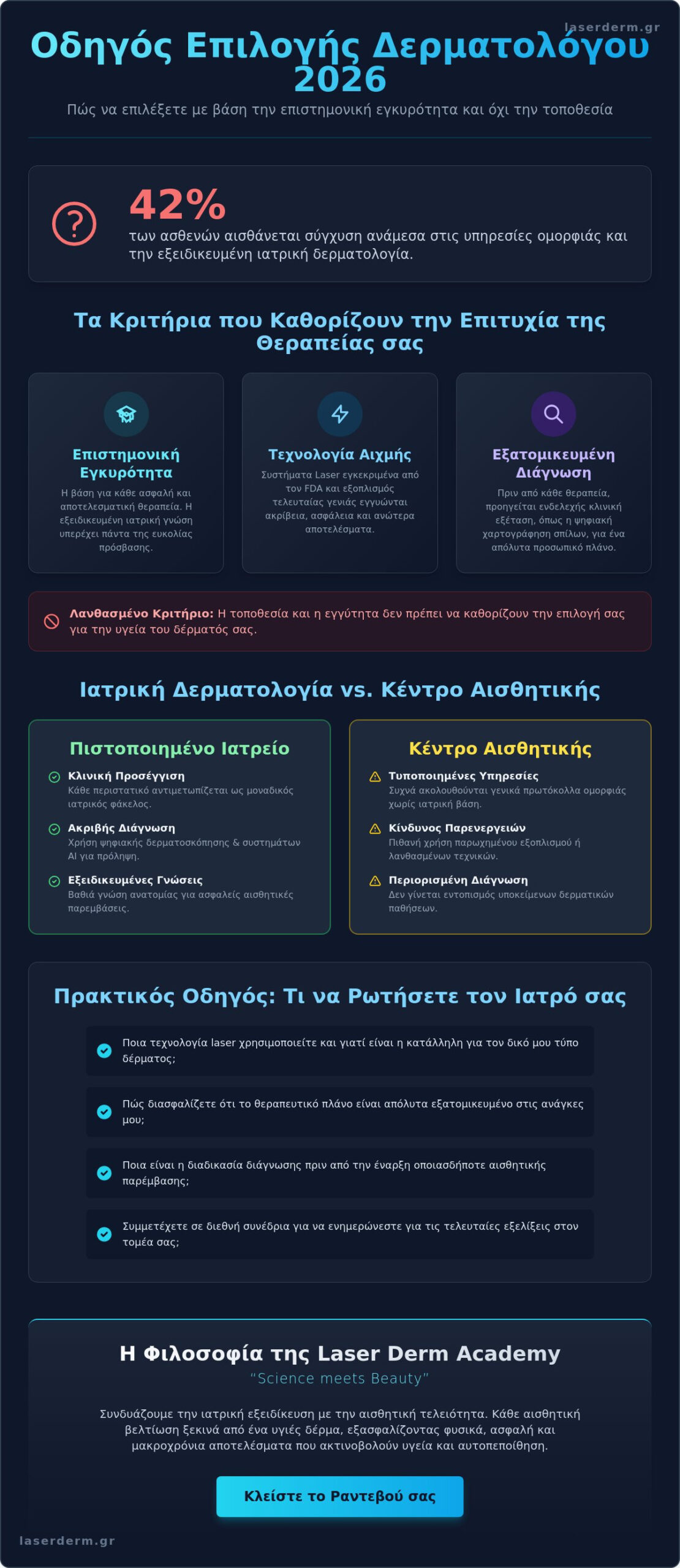 Δερματολόγος στο Περιστέρι: Πώς να Επιλέξετε τον Κατάλληλο Ειδικό το 2026 - Infographic